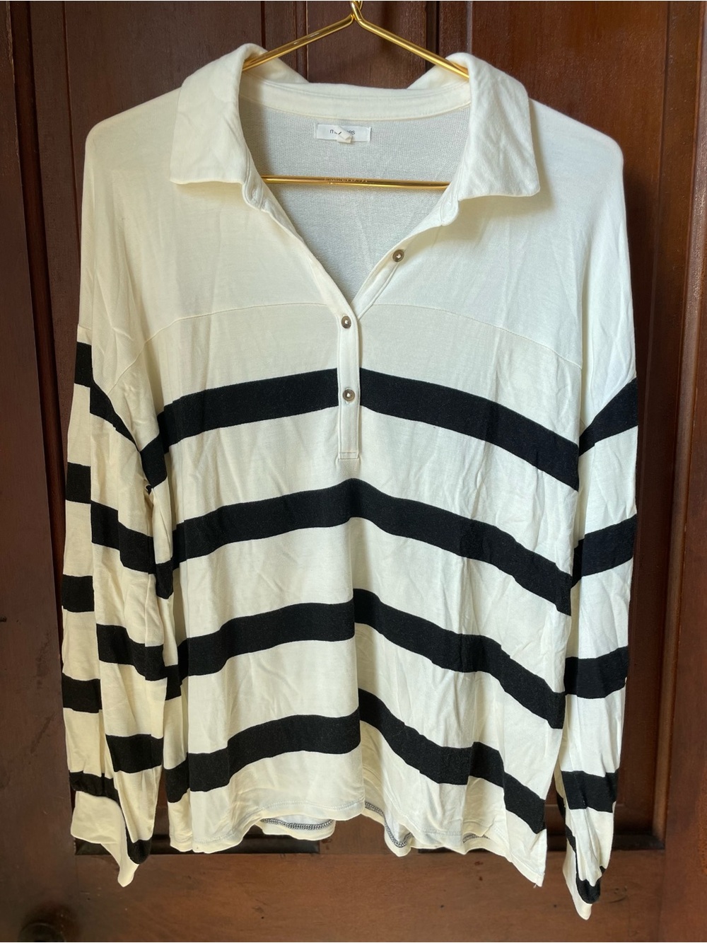 Maurices women's large long sleeve striped top